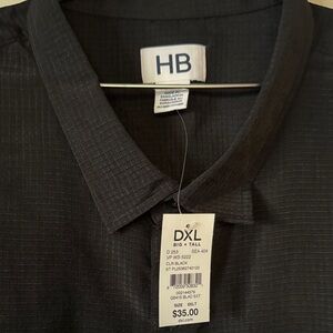 Harbor Bay Black Casual Button Down Shirt